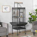 61-in Rolling Parrot Cage & Playtop D515