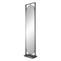 Black Rectangular Full Length Stand Mirror Z33543