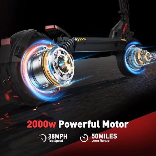Electric Scooter with Cruise Control, Dual Suspensions, Foldable W3359
