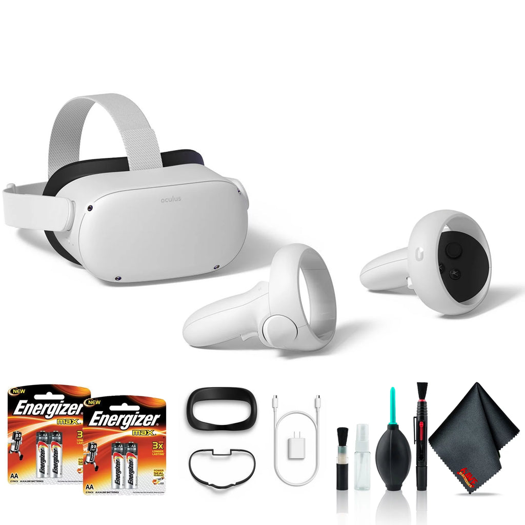 128GB VR Headset Bundle with Batteries and Cleaning Kit V545