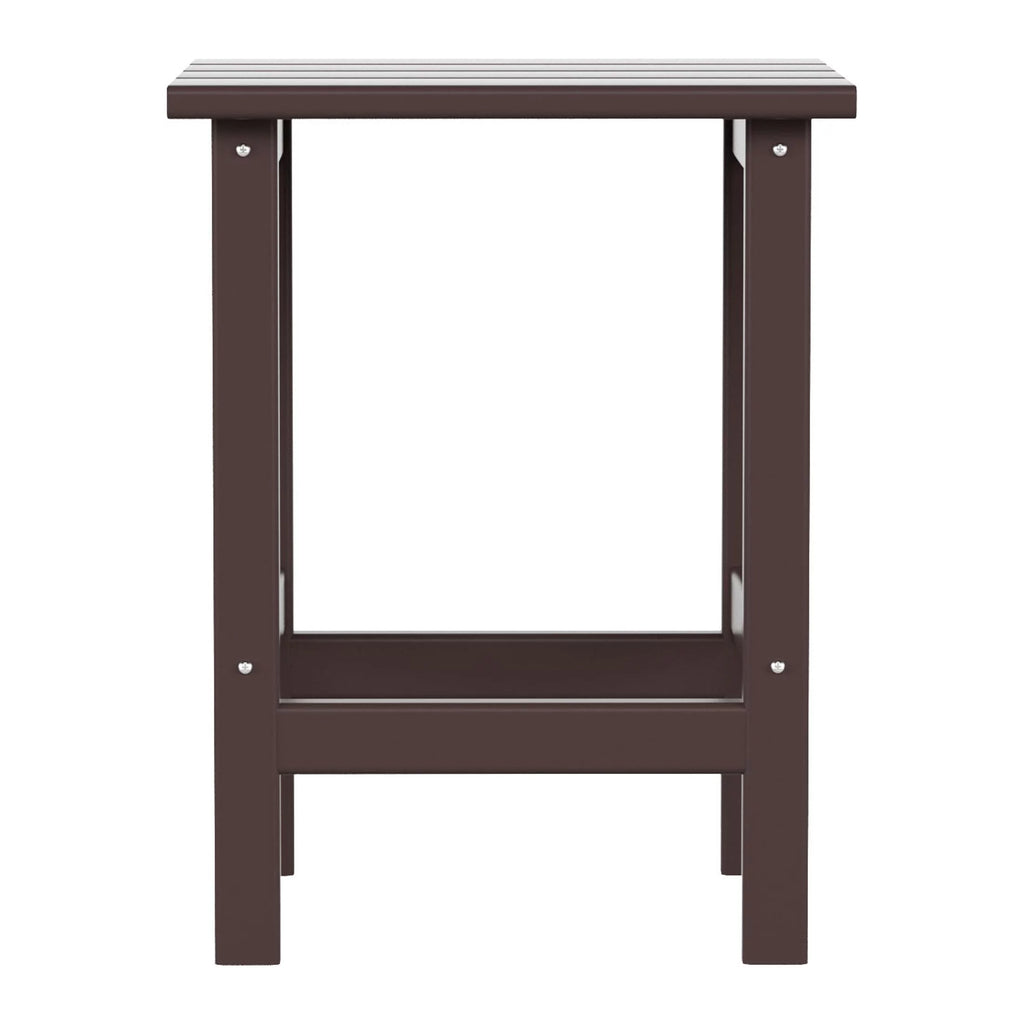 Dark Brown Plastic Outdoor Side Table Q1951