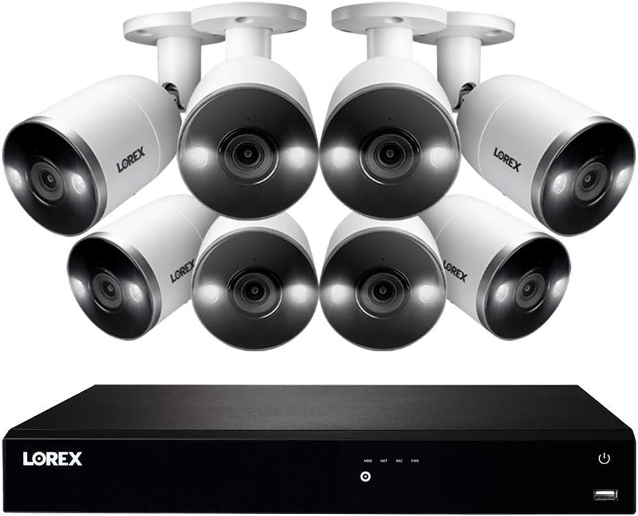 16-Channel 4K Ultra HD NVR Security System with 8 IP Security Cameras and 3TB Hard Drive M622948