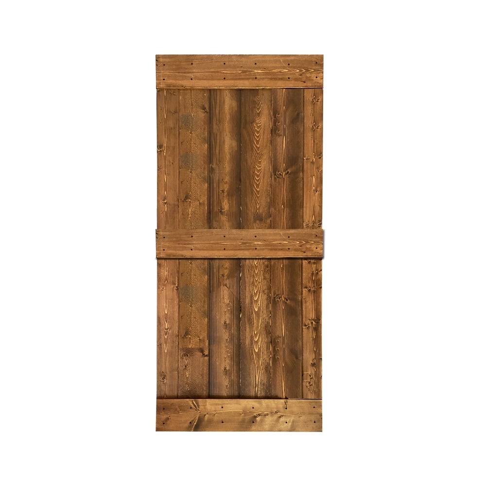 Charcoal Black Solid Wood Interior Sliding Barn Door C920