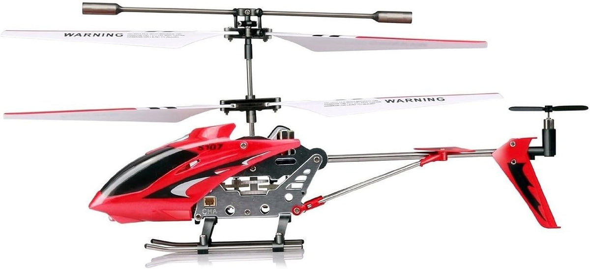 Red R/C Helicopter with Gyro Q4816