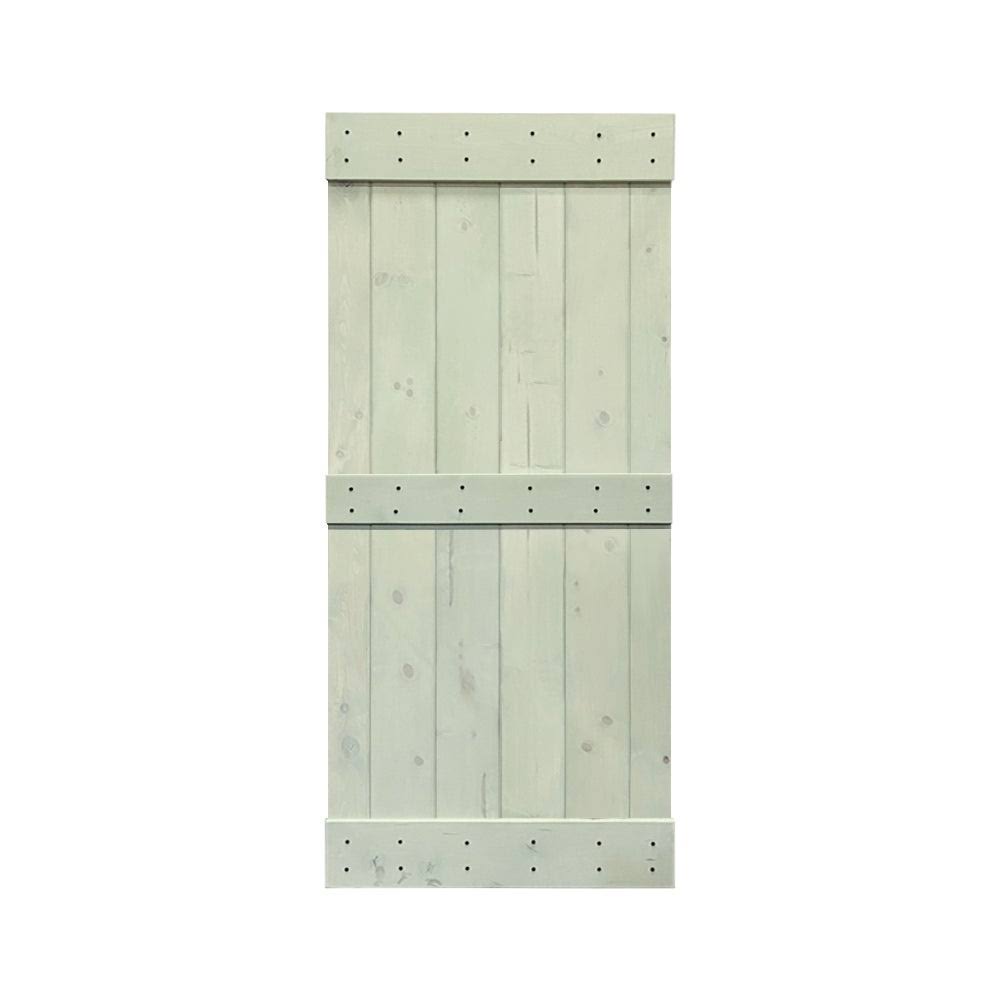 Charcoal Black Solid Wood Interior Sliding Barn Door C920