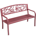 Red Patio Garden Bench W88758