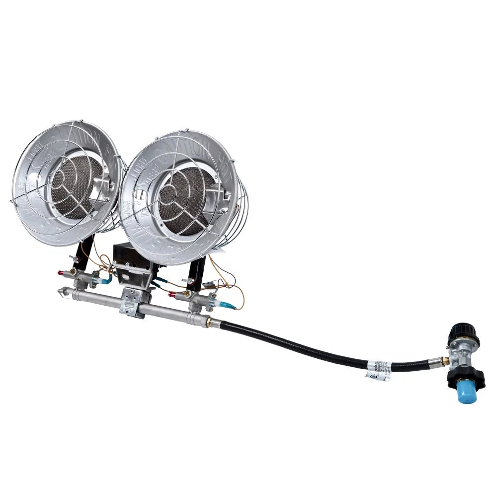 32000 BTU LP Double Head Tank Top Heater A837525