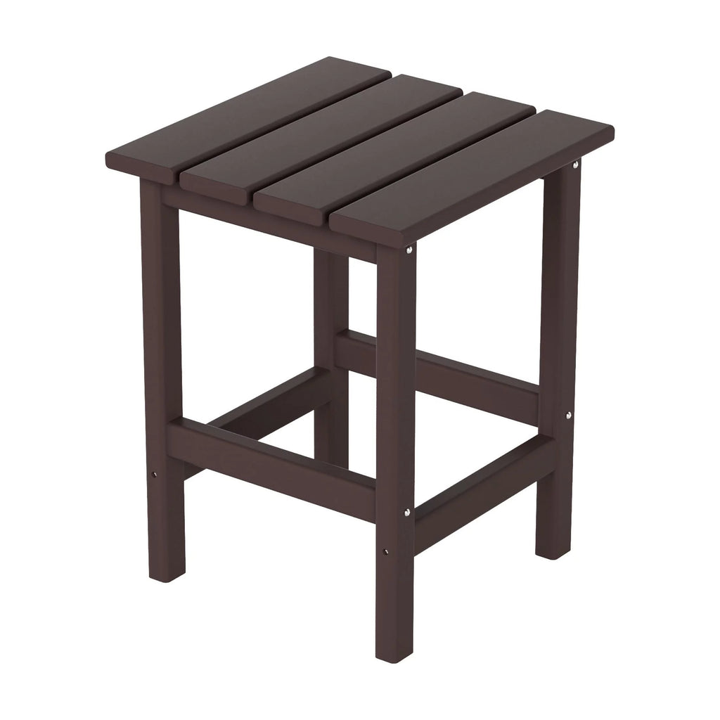 Dark Brown Plastic Outdoor Side Table Q1951