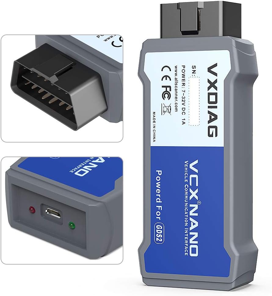 VCX Nano Diagnostic Tool for GM/OPEL with GDS2 and Tech2WIN B940