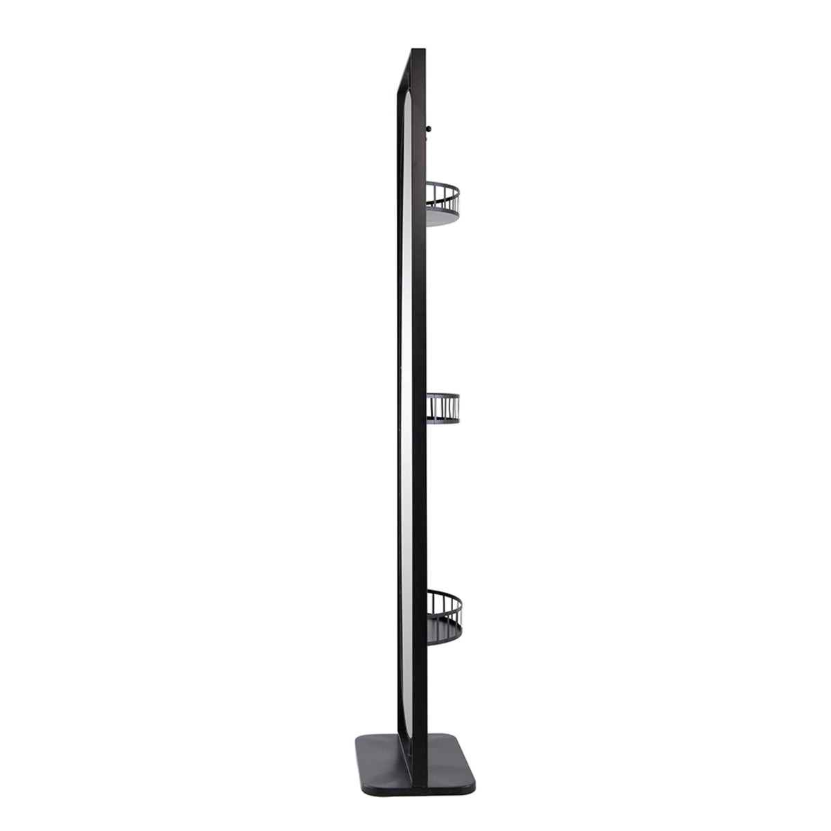 Black Rectangular Full Length Stand Mirror Z33543
