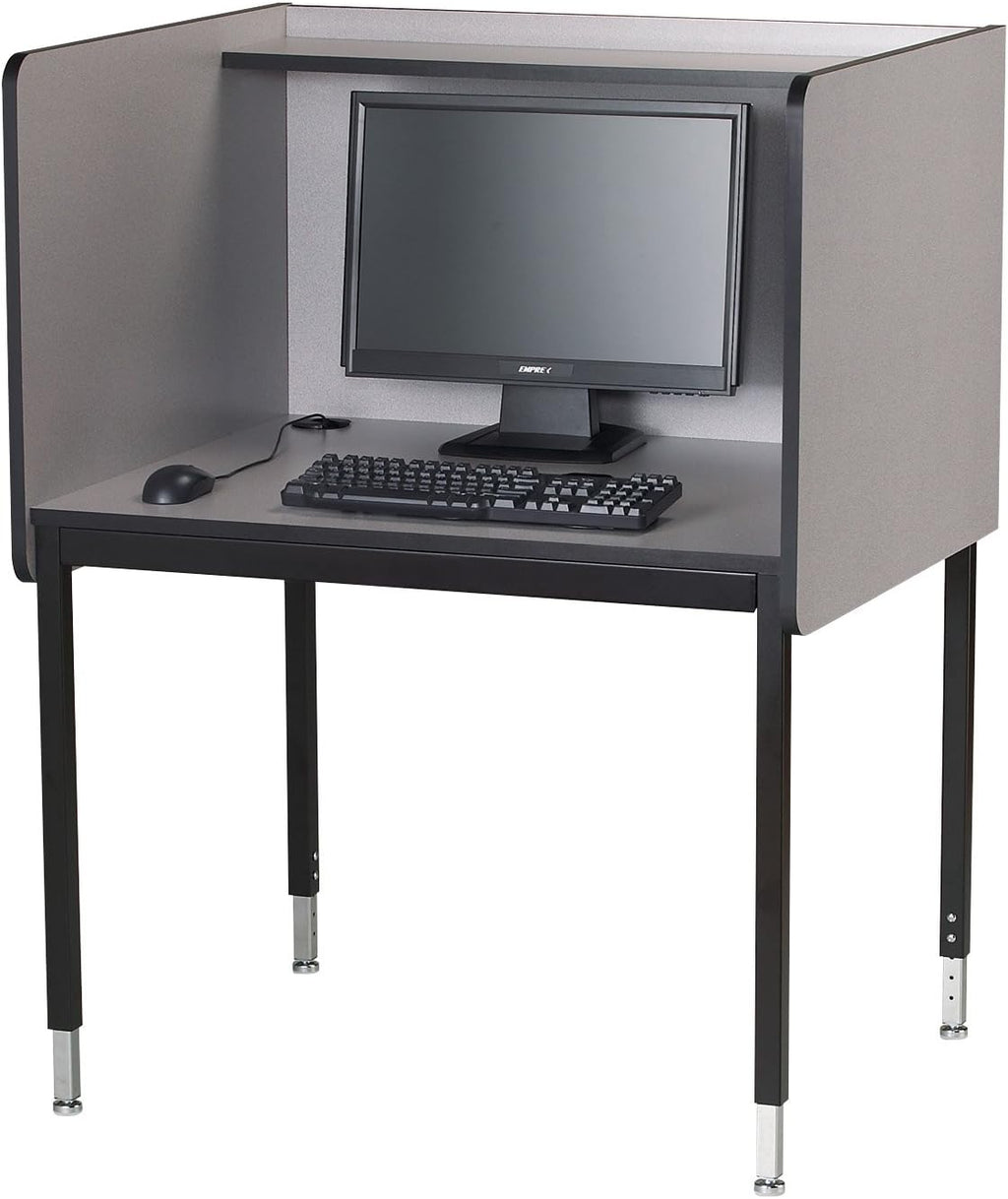 Medium Oak Computer Carrel P202