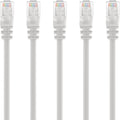 Cat 6 Ethernet Cable 5 ft (24-Pack) White J597644