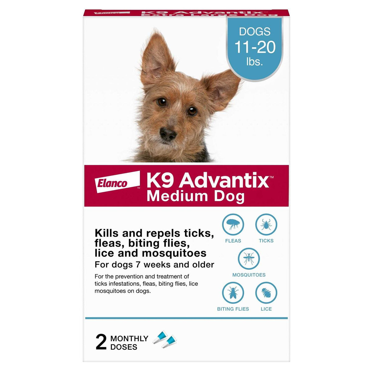 Flea Tick & Mosquito Prevention for Medium Dogs N314