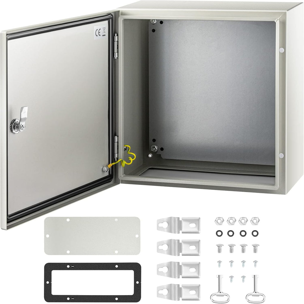 16 x 16 x 8 Inches Wall Mounted Waterproof Mild Steel Electrical Enclosure R340420