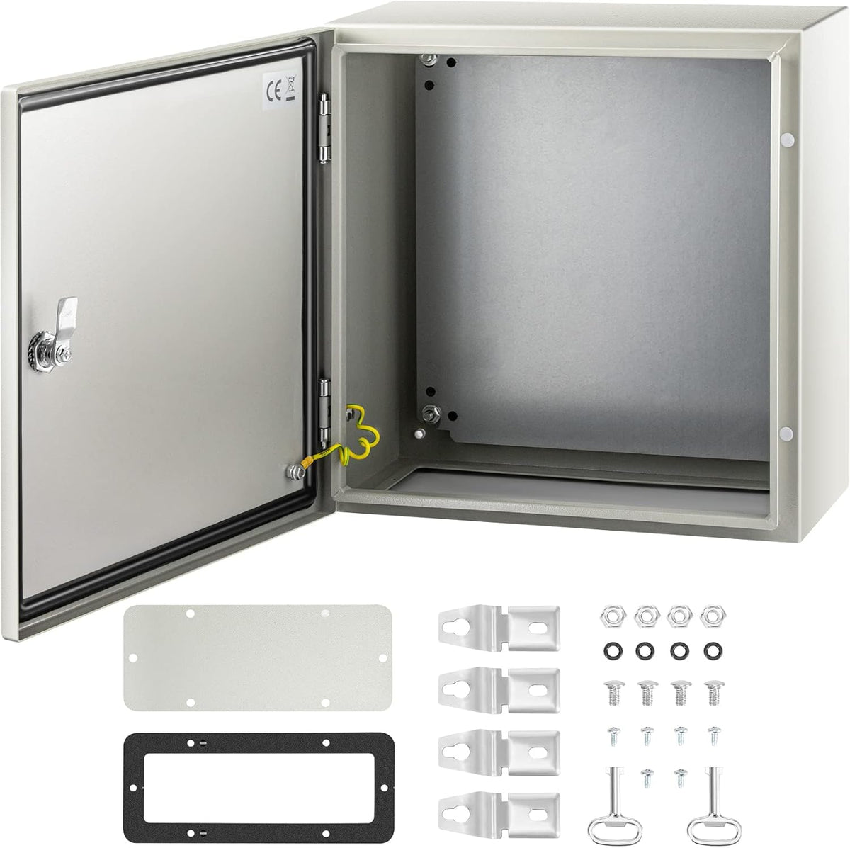 16 x 16 x 8 Inches Wall Mounted Waterproof Mild Steel Electrical Enclosure R340420