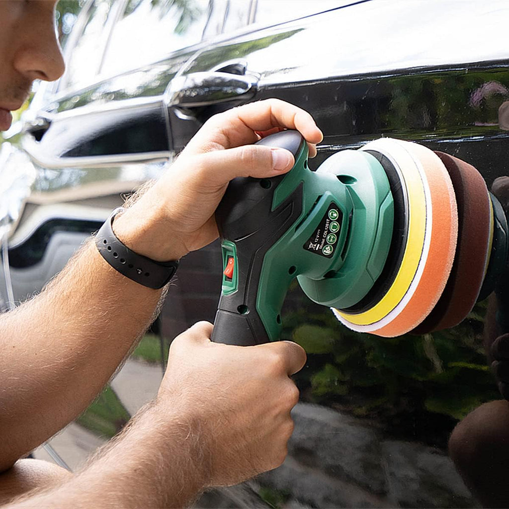 Cordless Car Buffer Polisher with 12V Lithium Rechargeable Battery Brushless Polisher E40162