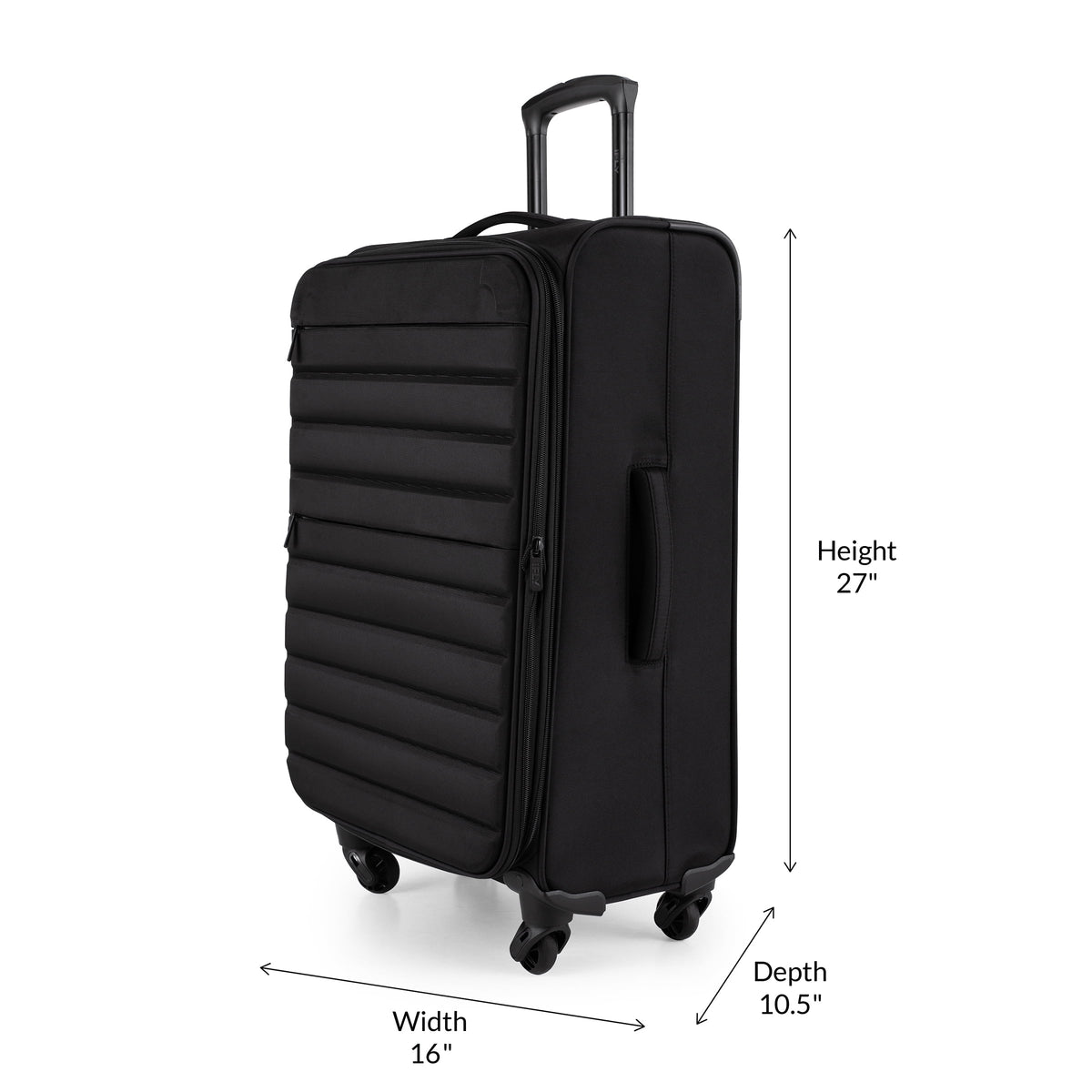 3-Piece Softside Luggage Set, Black G35880