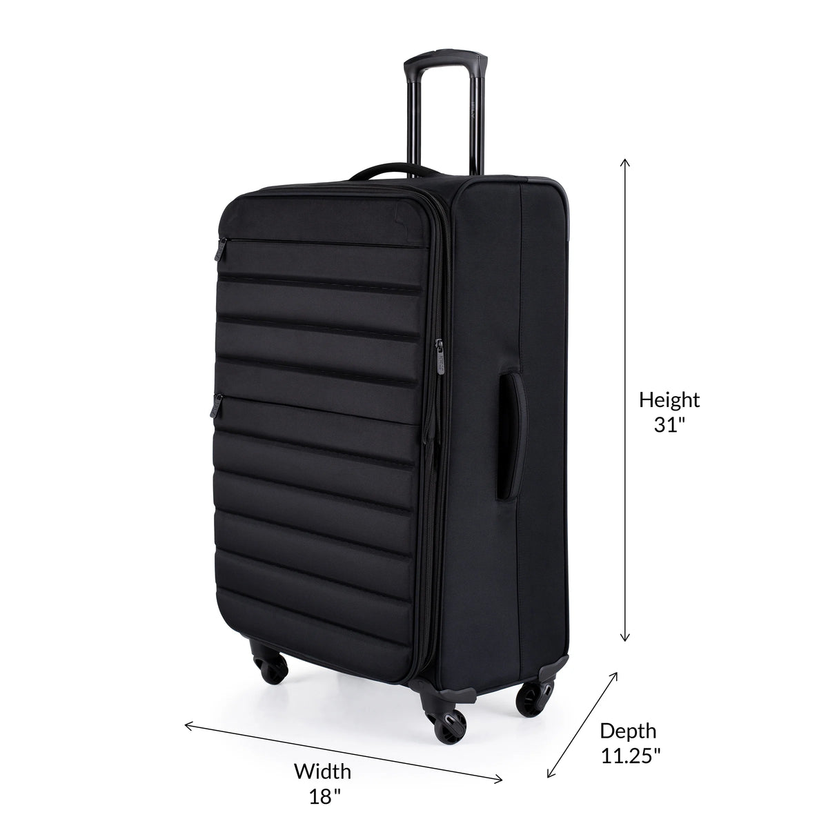 3-Piece Softside Luggage Set, Black G35880