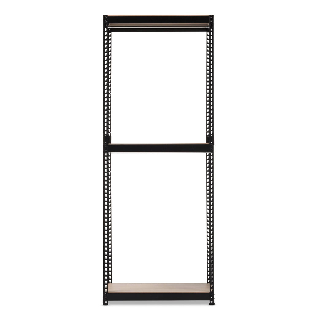 White Metal 3-Shelf Closet Storage Organizer R542