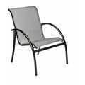 Silver Stacking Patio Dining Chair W98048