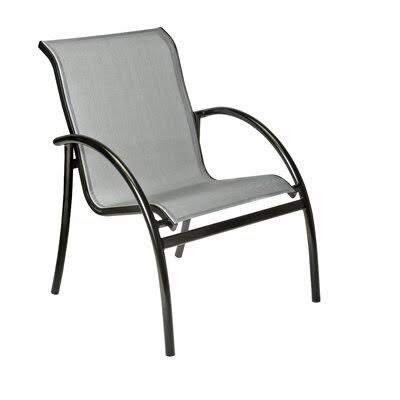 Silver Stacking Patio Dining Chair W98048