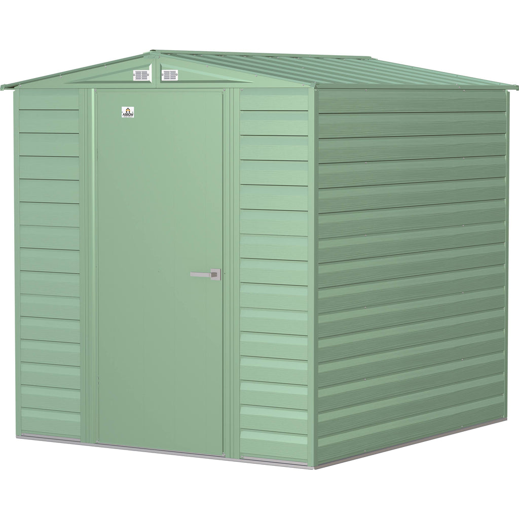 Steel Storage Shed 6x7 Sage Green A210