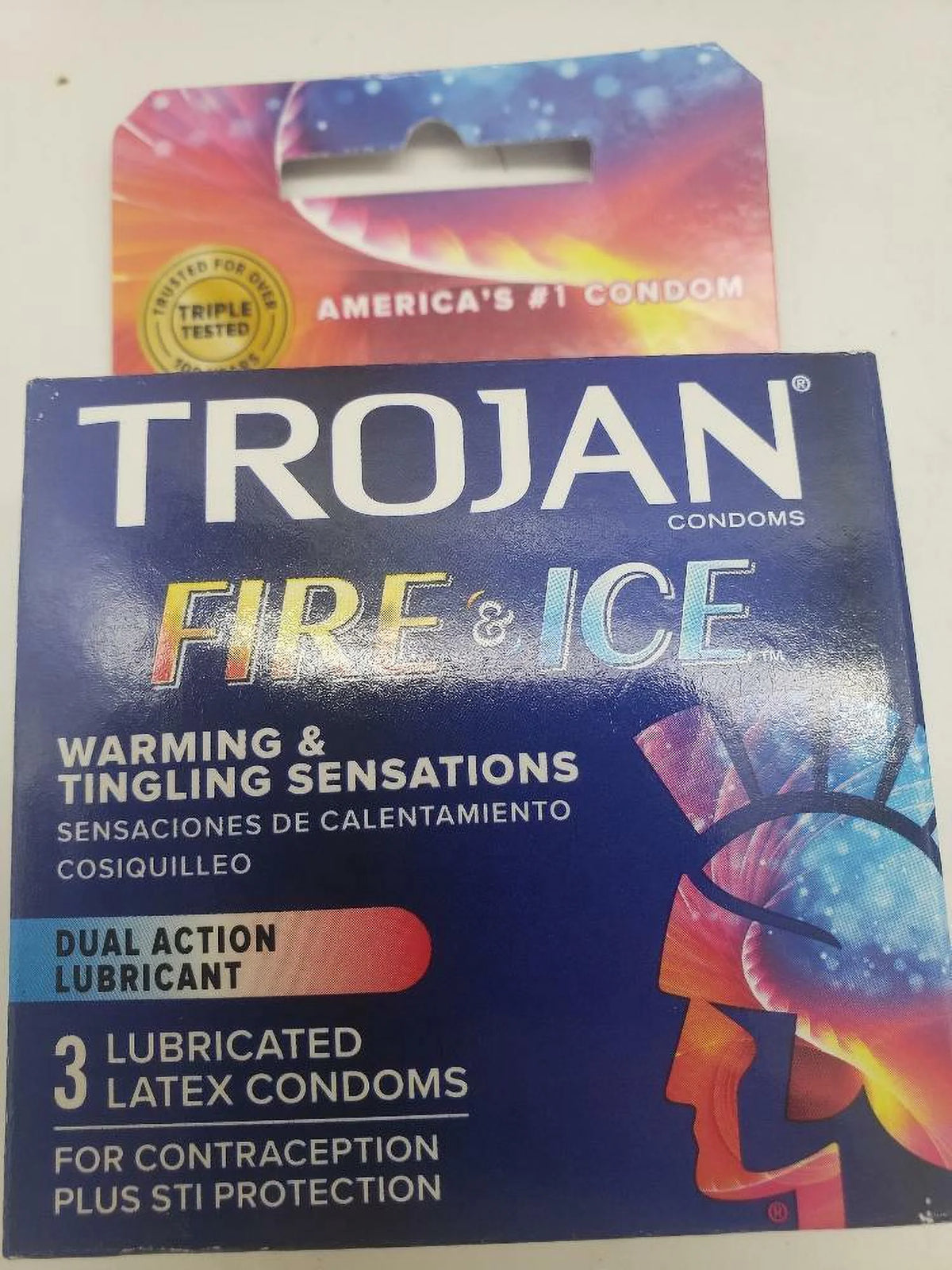 Fire And Ice Dual Action Lubricant Condoms - 6 Pack B26436