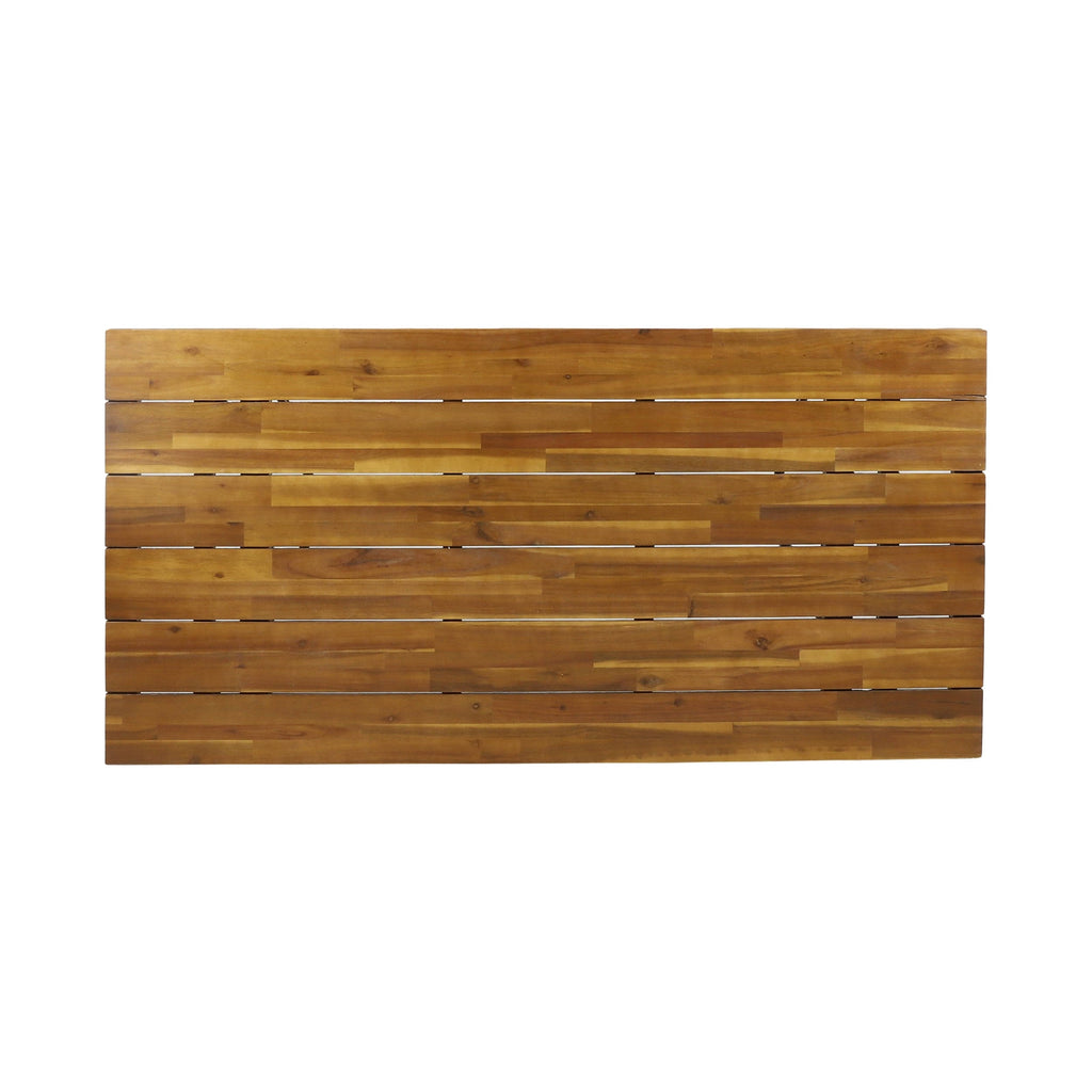 Teak Black Acacia Wood Dining Table V49757