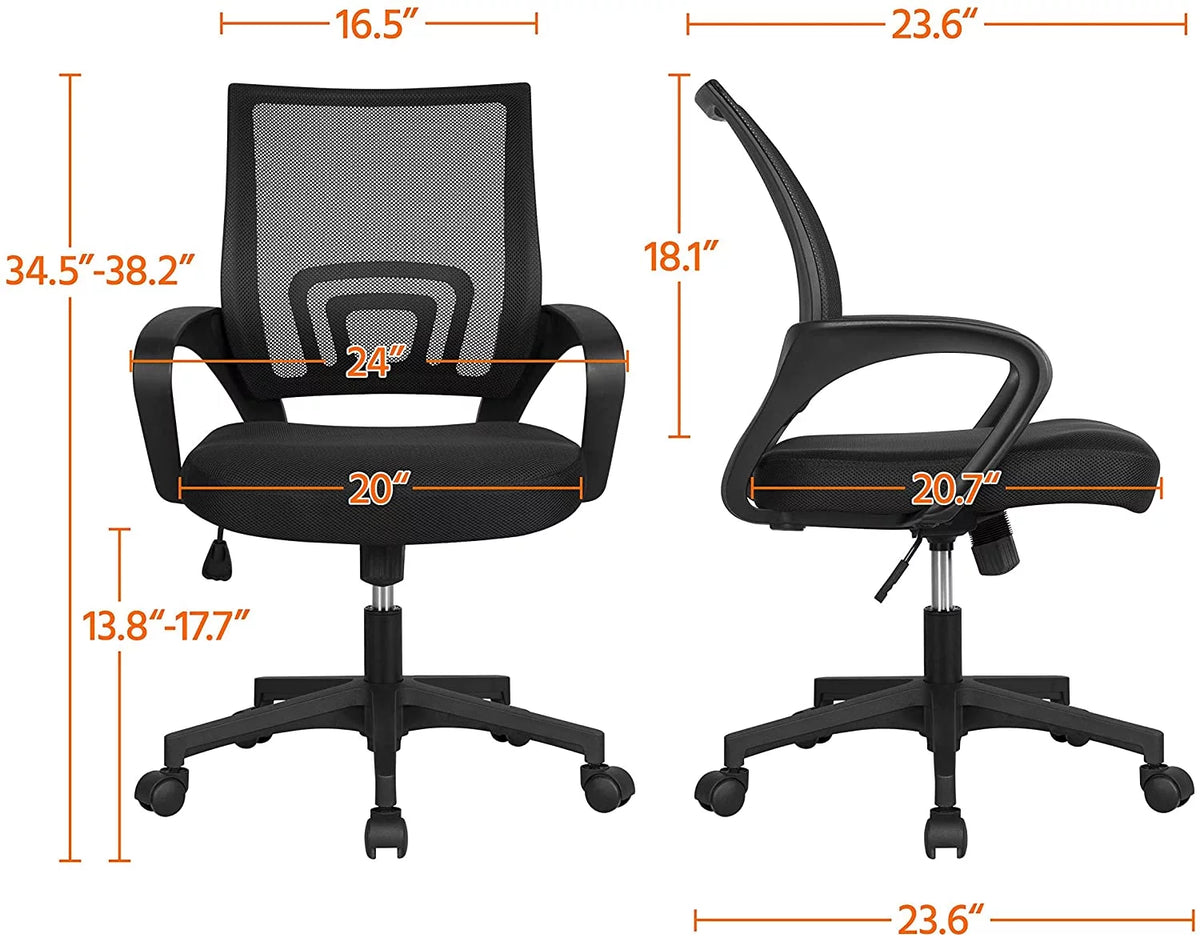 Gray Home Office Desk and Chair Set with Power Outlet Q1903