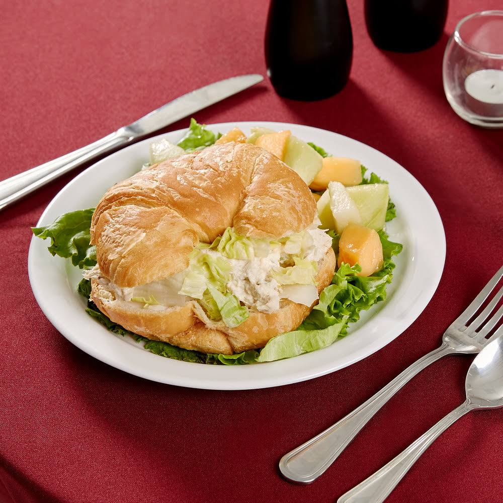 White Plate Lunch Narrow Rim W598