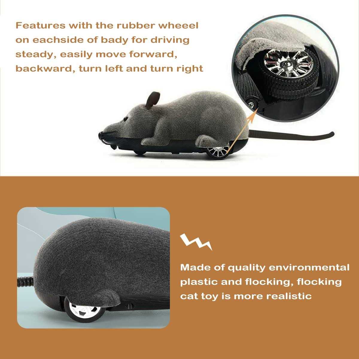 Remote Control Fake Rat Cat Toy Z26476