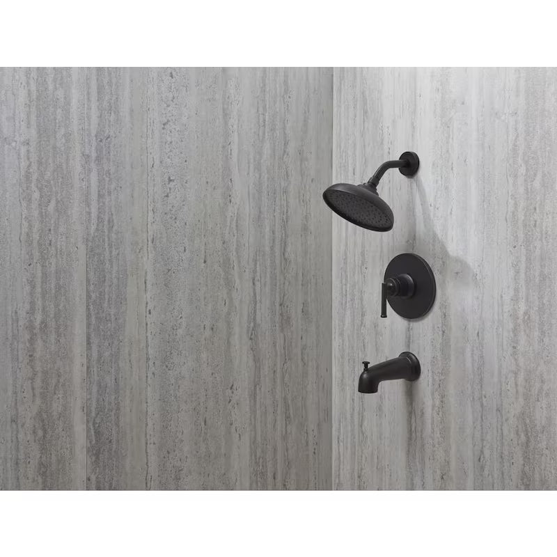 Single Handle 1-Spray Tub and Shower Faucet 1.8 GPM Matte Black X561