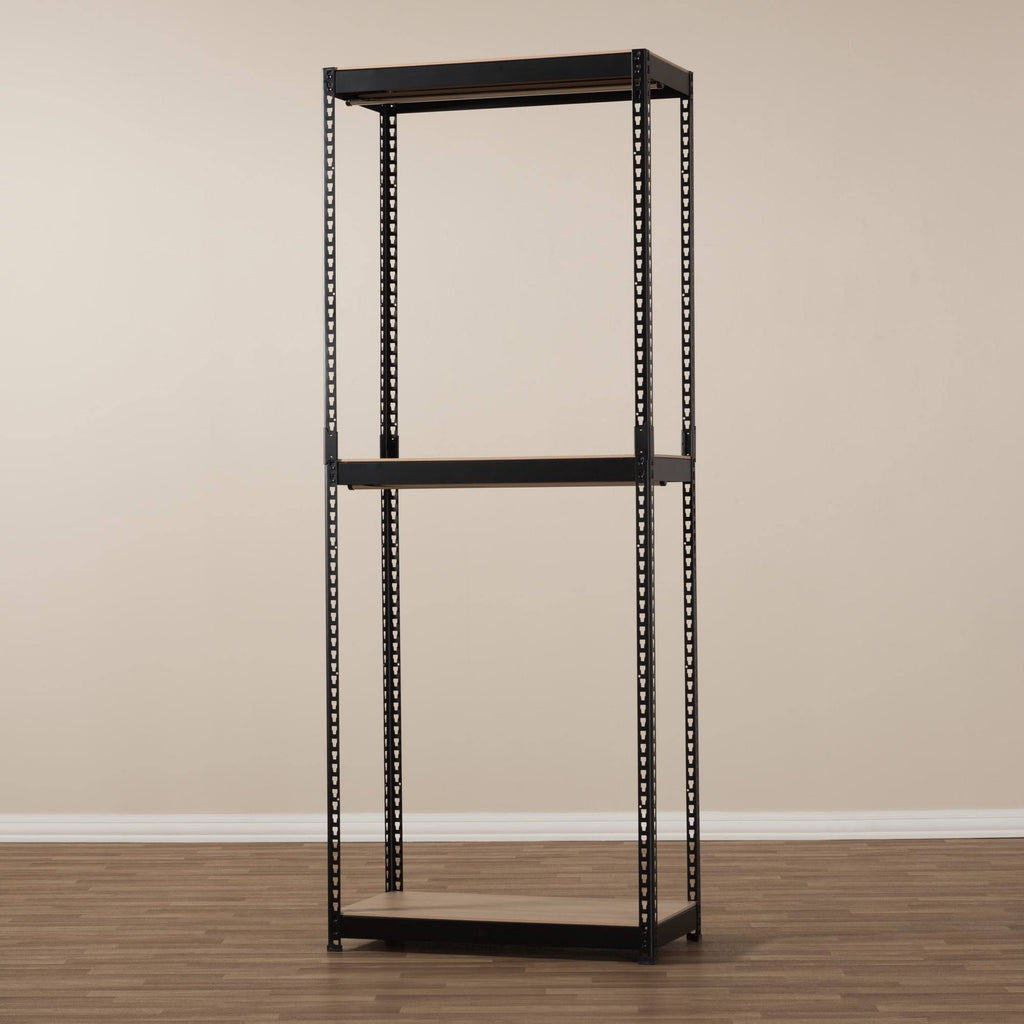 White Metal 3-Shelf Closet Storage Organizer R542