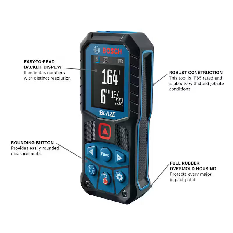 165 ft. Dual Power Laser Distance Measuring Tool with Color Screen K305