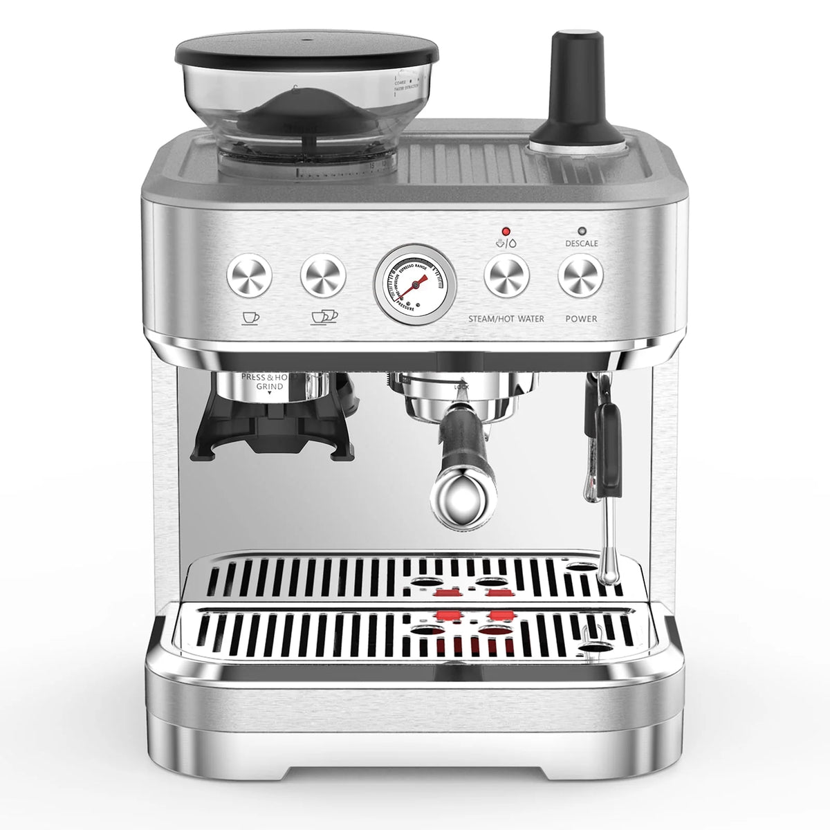 15 Bar Automatic Espresso Machine with Milk Frother and Grinder G857804
