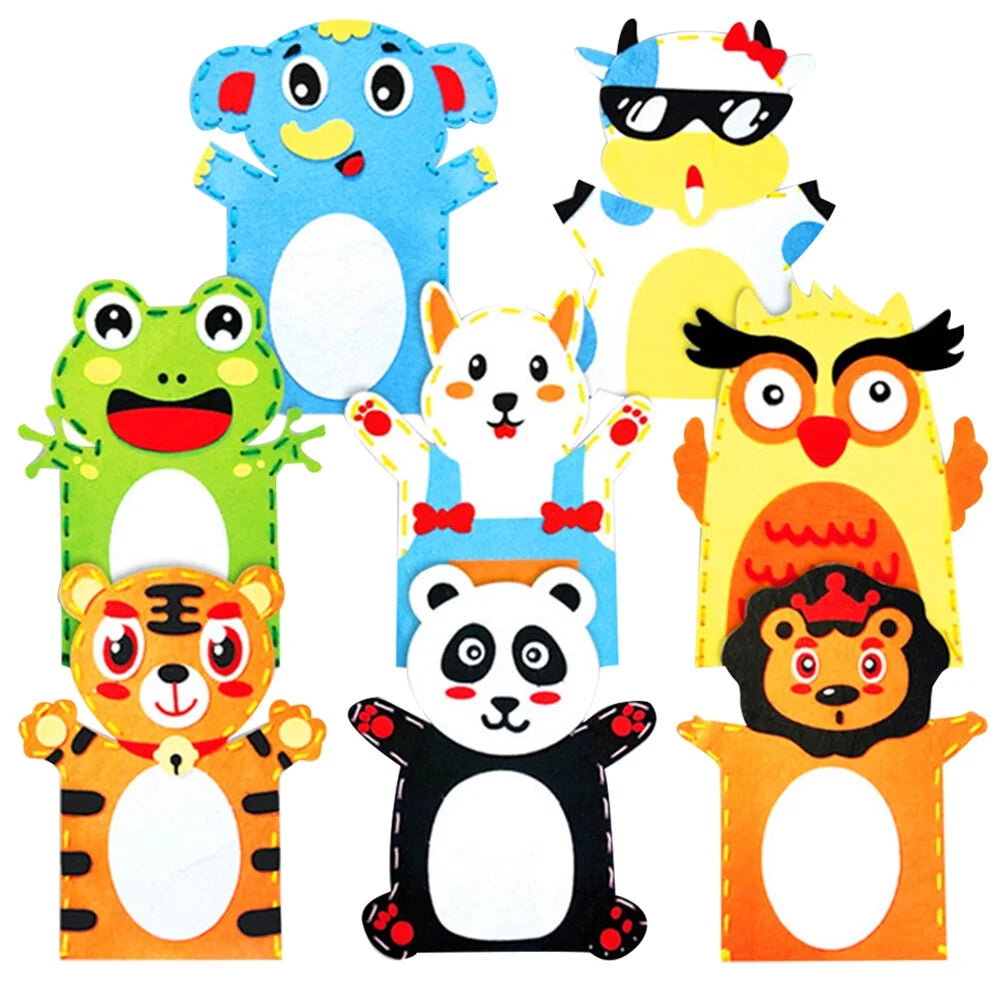 8PCS Creative DIY Handmade Doll Making Kit Fabric Weaving Educational Toys A545