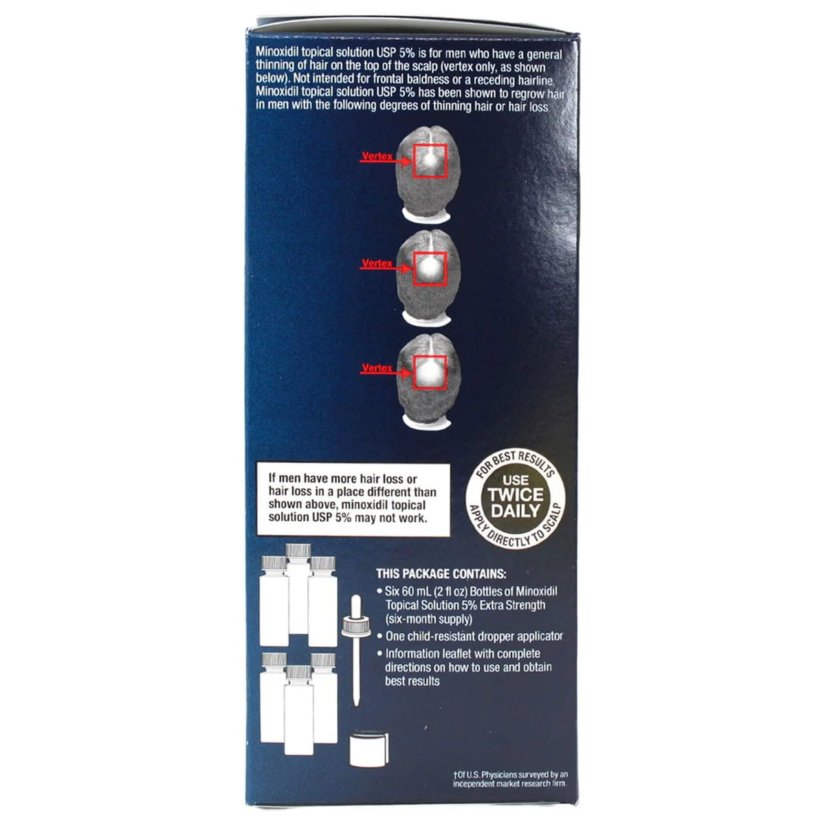 Minoxidil 5% Extra Strength Hair Regrowth for Men Q5360