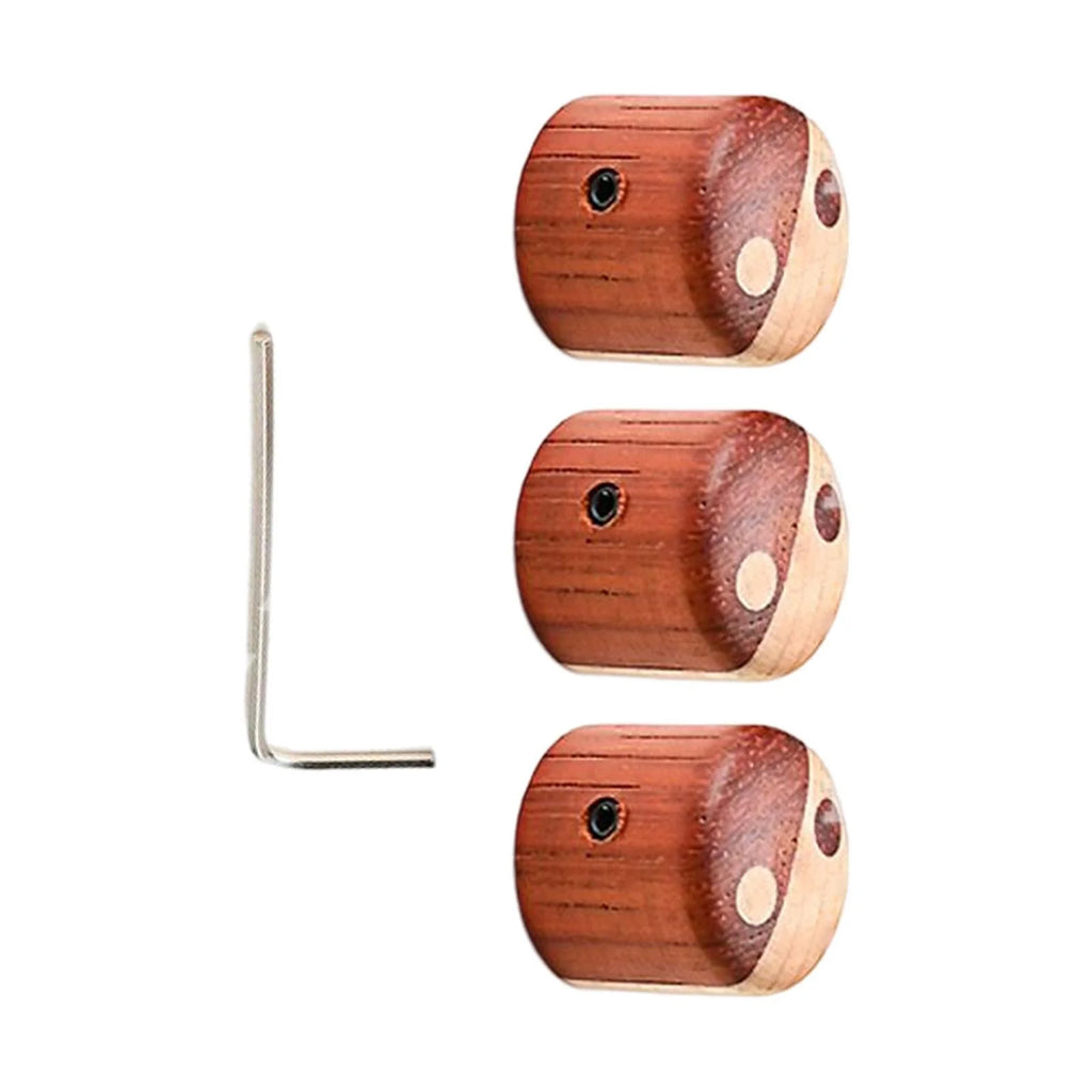 Wooden Electric Guitar Knobs with Screwdriver J6623